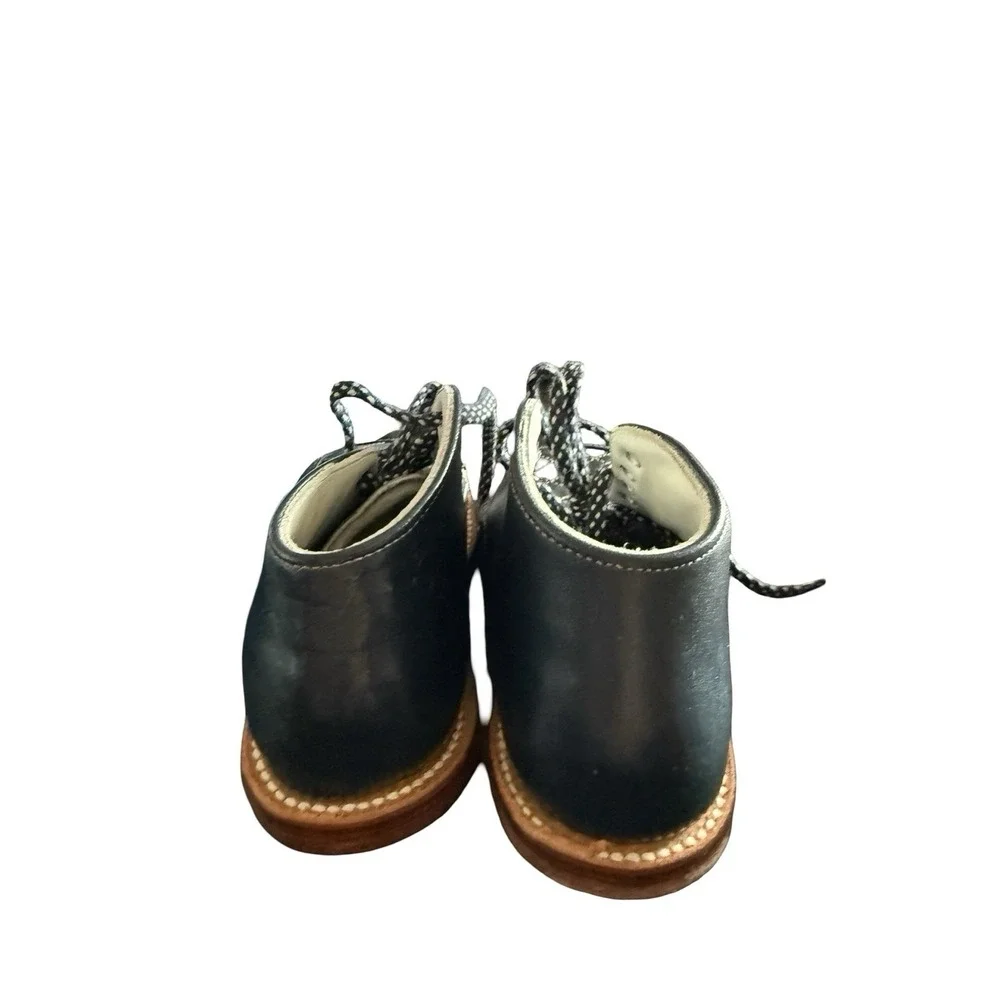 Vintage Edwards Blue walking shoes size 7 1/2 EE leather‎ shoes NEW toddler